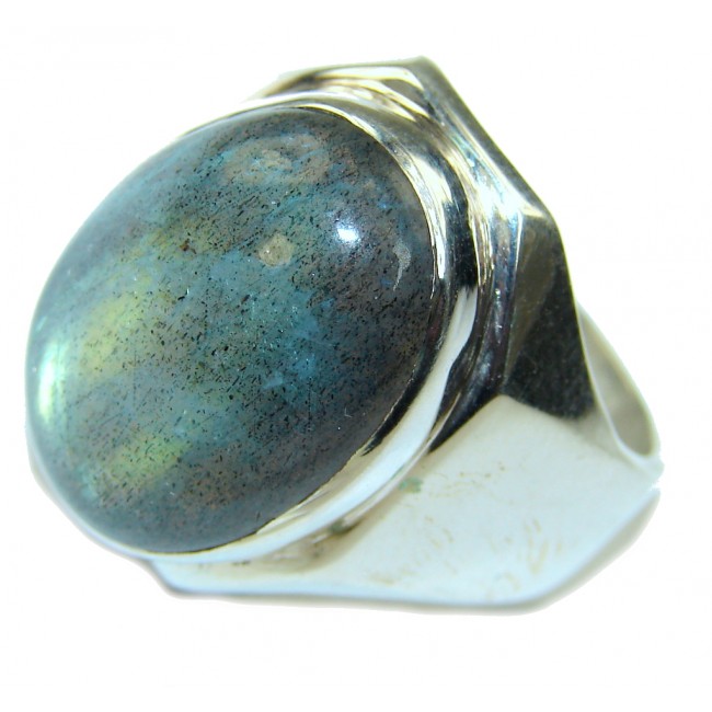 Just Perfect Fire Labradorite Sterling Silver ring s. 8
