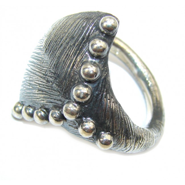 Unique Concept Oxygized Sterling Silver Ring s. 8