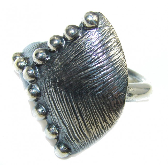 Unique Concept Oxygized Sterling Silver Ring s. 8