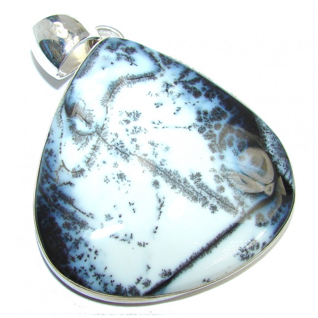 Just Glow AAA Russian Dendritic Agate Sterling Silver Pendant