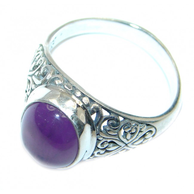 Amazing Amethyst Sterling Silver Ring size 10