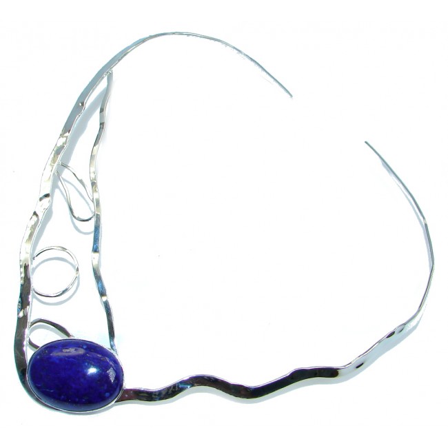Modern Concept Lapis Lazuli Sterling Silver necklace