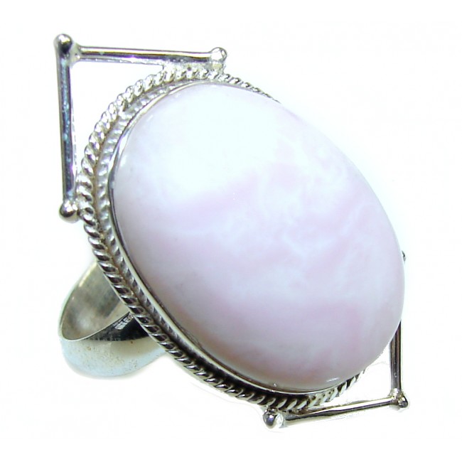 Passion! Pink Opal Sterling Silver ring s. 10