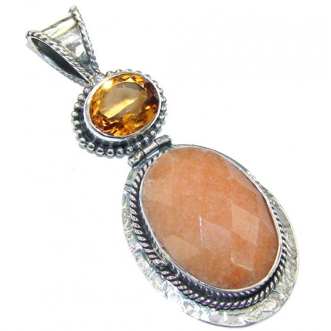 Amazing!! Golden Calcite Sterling Silver Pendant