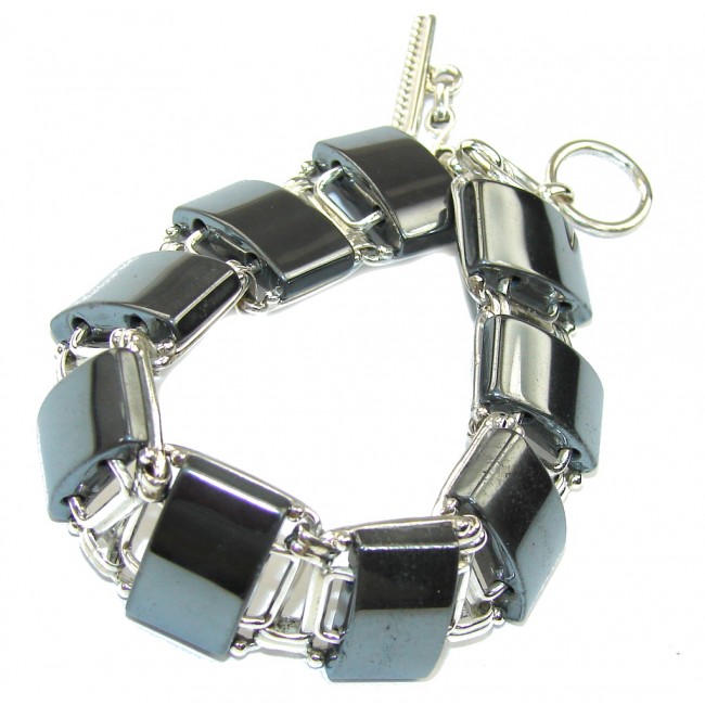 Just Perfect! Silver Hematite Sterling Silver Bracelet