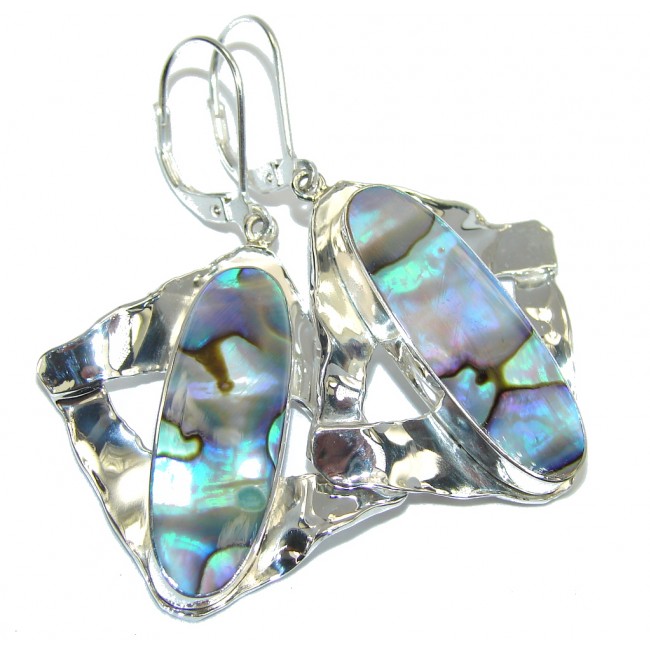Passion Light Rainbow Abalone Sterling Silver earrings