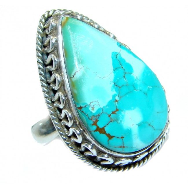 Corrico Lake Turquoise Sterling Silver Ring s. 8