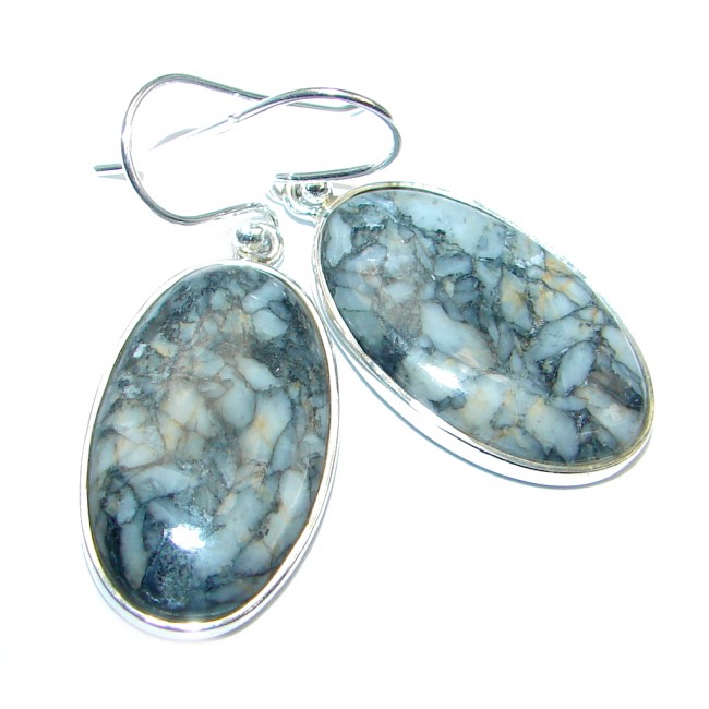 Pinolith Sterling Silver handmade earrings
