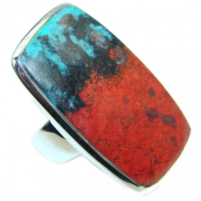 Excellent quality Sonora Jasper Sterling Silver handcrafted Ring size 8