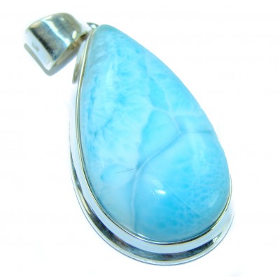 Great quality authentic Larimar .925 Sterling Silver handmade pendant