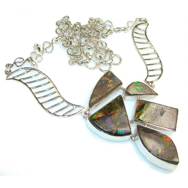 Trade Secret Ammolite Sterling Silver necklace