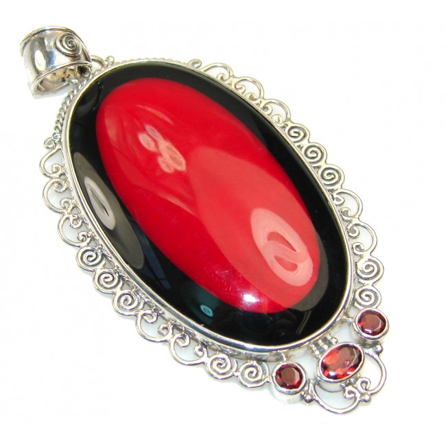 Faith In Love!! Fossilized Coral Sterling Silver pendant