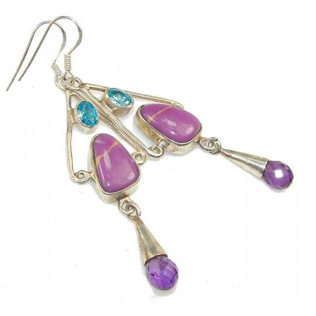 Precious Purple Sugalite Sterling Silver earrings