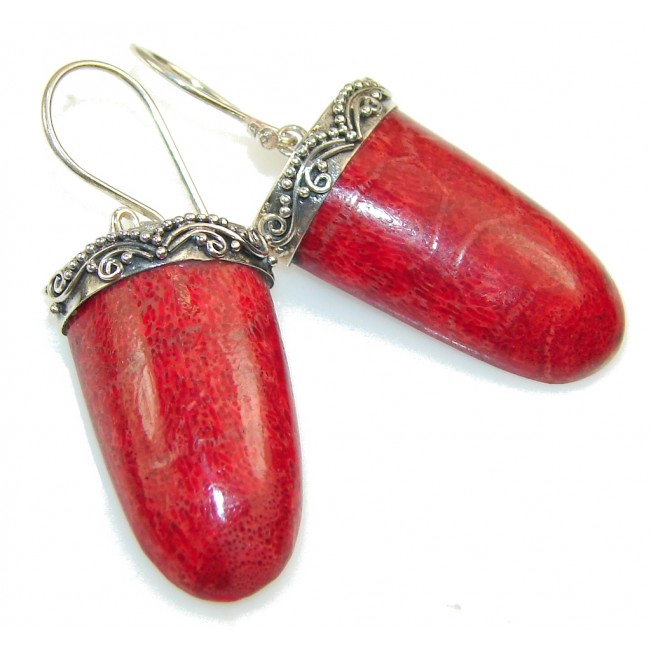 Forever Fossilized Coral Sterling Silver earrings