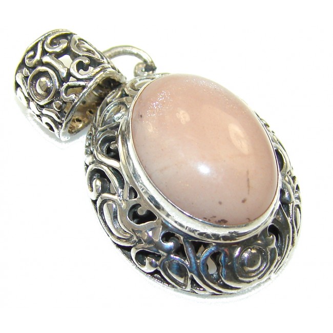 Amazing Color Of Golden Calcite Sterling Silver Pendant