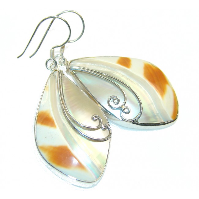 Amazing Style! Ocean Shell Sterling Silver earrings