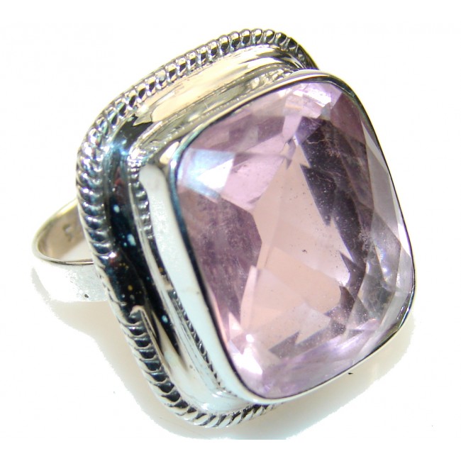 Norwegian Pink Fiord Sterling Silver Ring s. 8 1/4