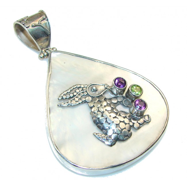 Over The Moon!! Blister Pearl Sterling Silver pendant