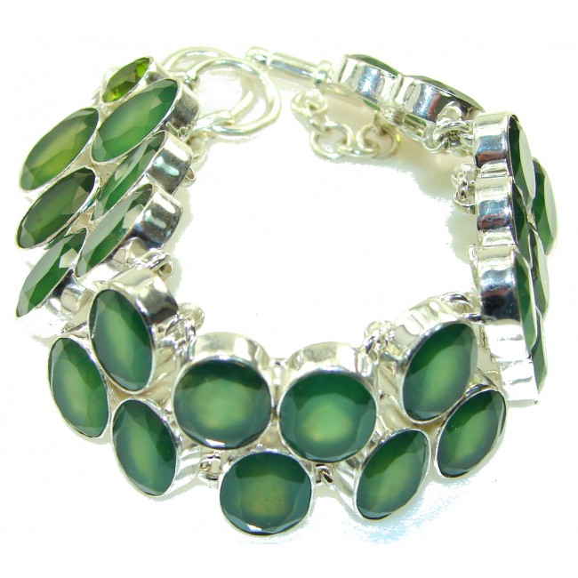 Green Secret!!! Aventurine Sterling Silver Bracelet