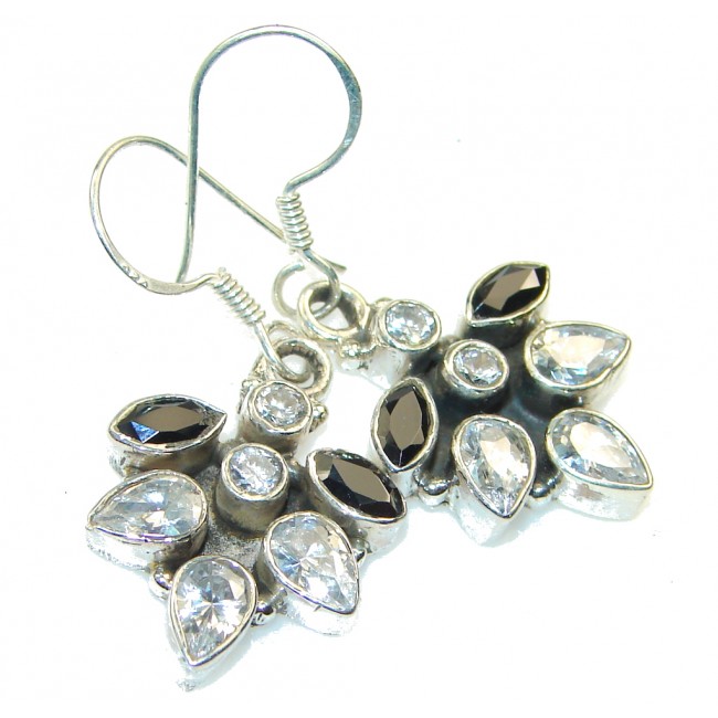 Gentle!! White Topaz Sterling Silver earrings