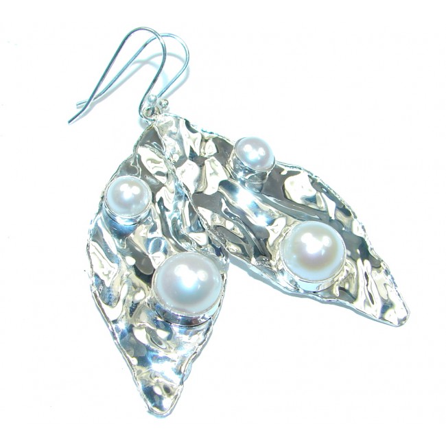 Secret Beauty! Fresh Water Pearl Sterling Silver Earrings