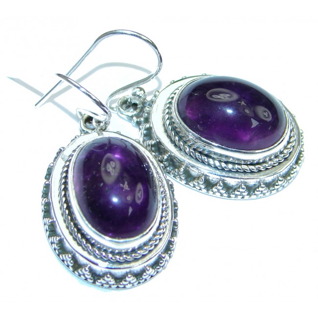 Delicate! Purple Amethyst Sterling Silver earrings