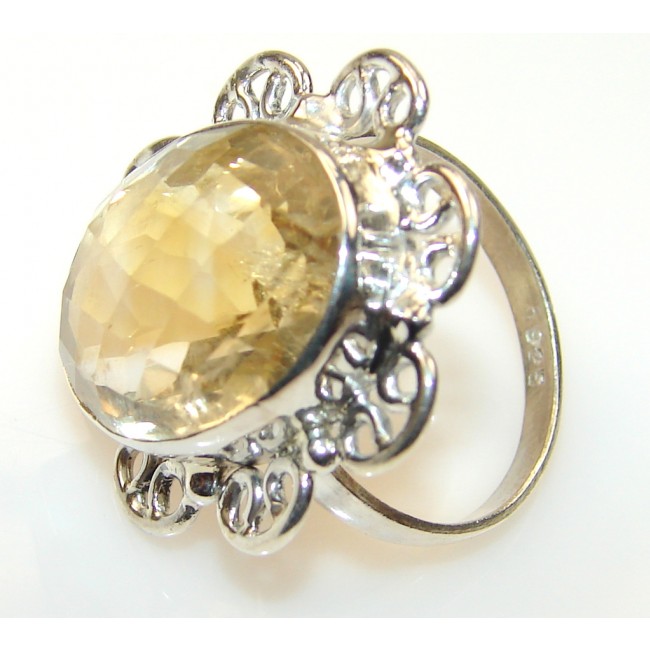 Promise Citrine Sterling Silver ring s. 7 1/4