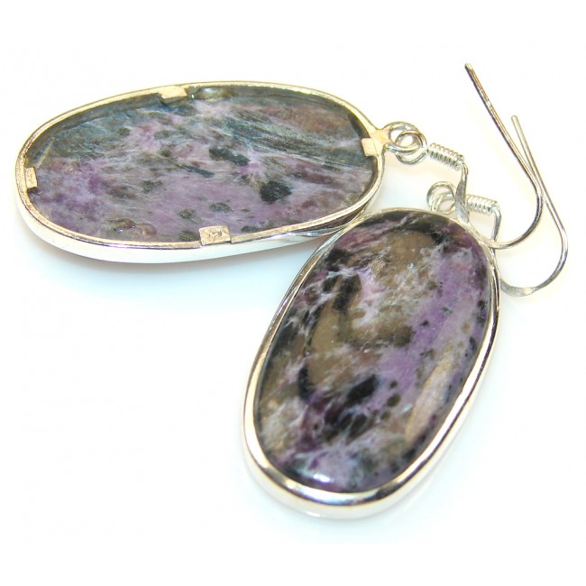 Passion Charoite Sterling Silver earrings