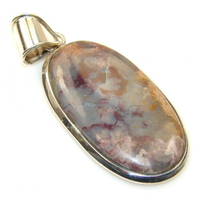 Perfect Montana Agate Sterling Silver Pendant