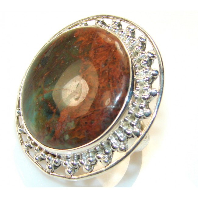 Memories Of Montana Agate Sterling Silver ring s. 7