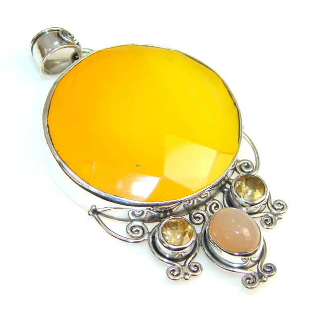 Natural Beauty Of Agate Sterling Silver Pendant