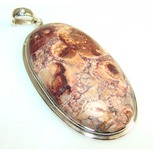 Mystries Fossilized Coral Sterling Silver pendant