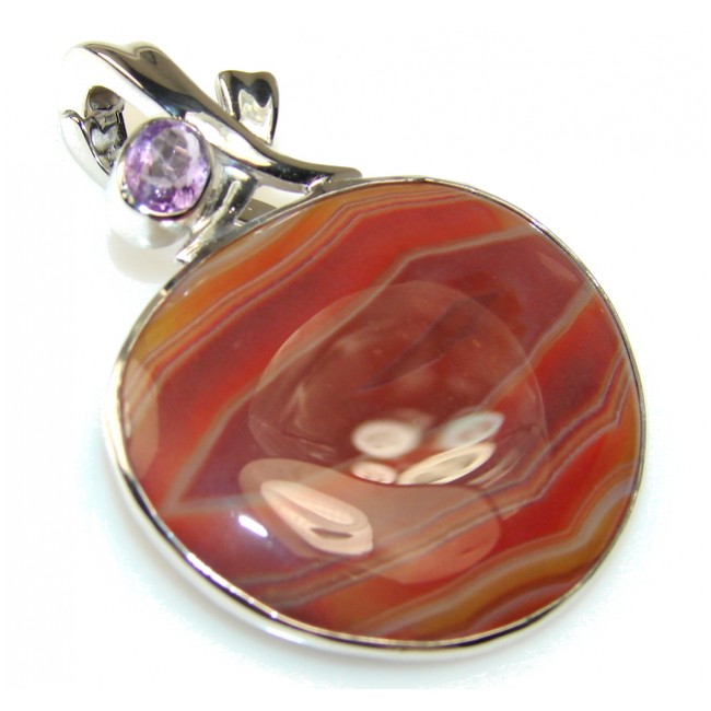 Special Botswana Agate Sterling Silver Pendant