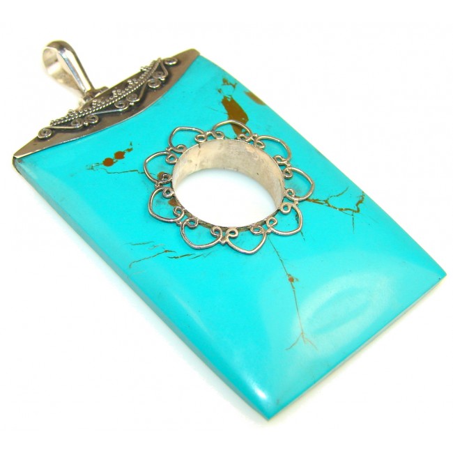 Mystries Turquoise Sterling Silver Pendant