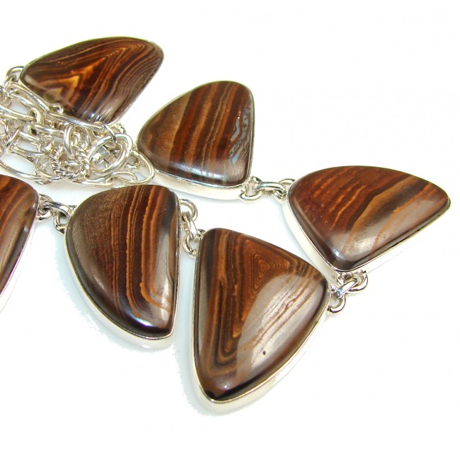 Trade Secret!! Iron Tigers Eye Sterling Silver necklace