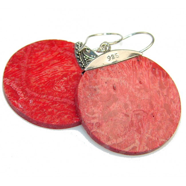 My Sweet Fossilized Coral Sterling Silver earrings