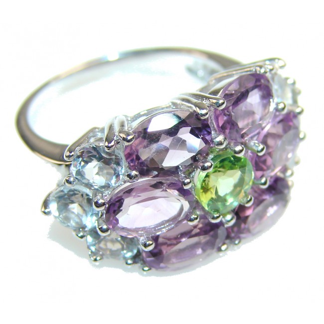 Lilac Kiss Amethyst Sterling Silver ring s. 6 1/2