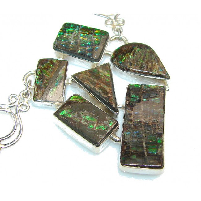 Great Impression Ammolite Sterling Silver necklace