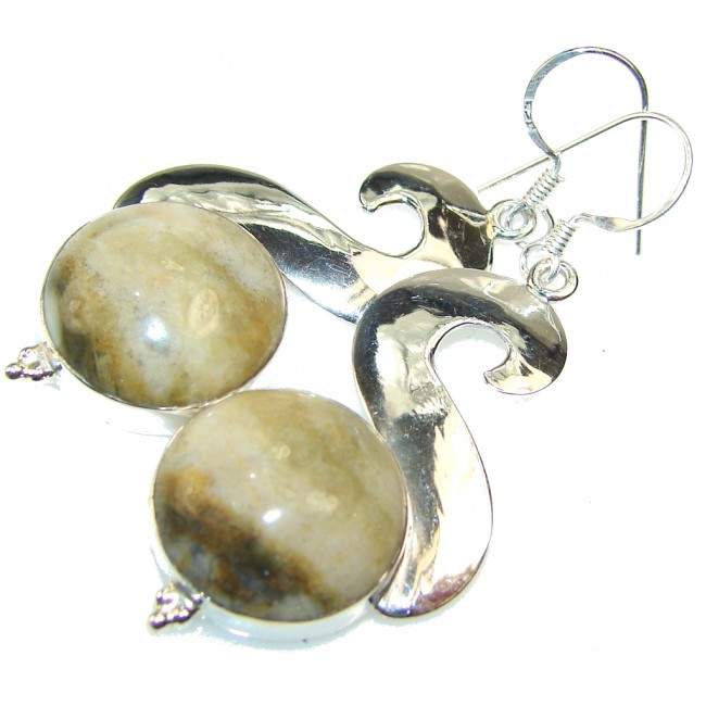 New Design Of Jasper Sterling Silver earrings