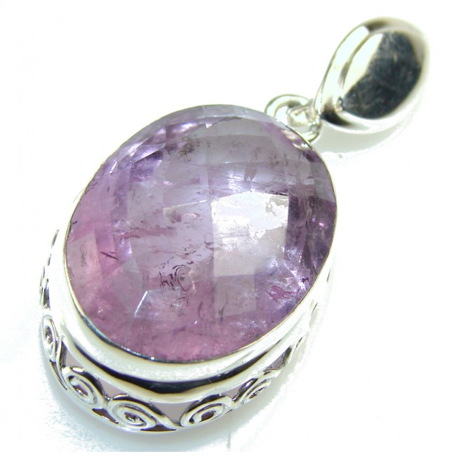 Secret Purple Amethyst Sterling Silver Pendant
