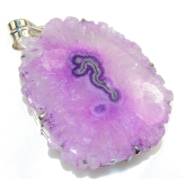Stylish Amethyst Cluster Sterling Silver Pendant