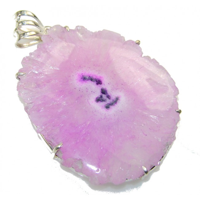 Classy Amethyst Cluster Sterling Silver Pendant