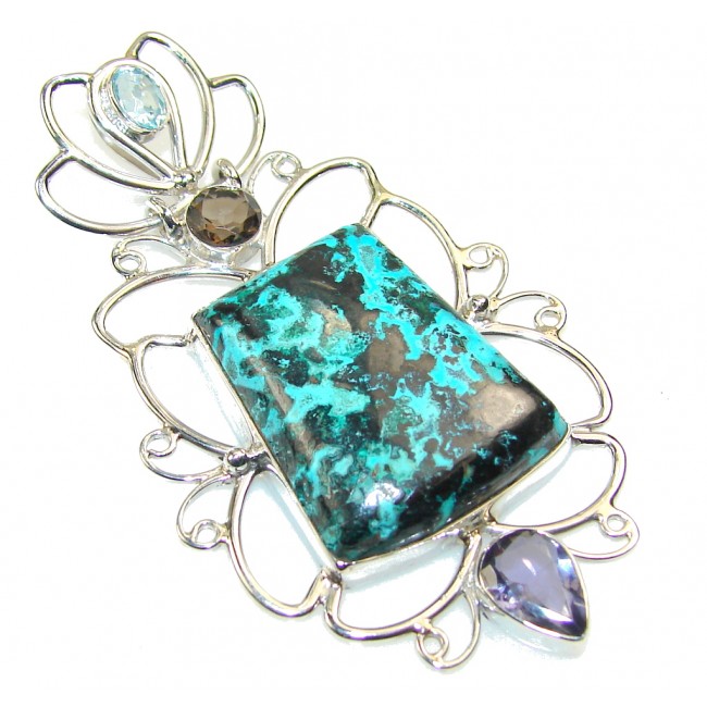 Instant Classic!! Azurite Sterling Silver Pendant