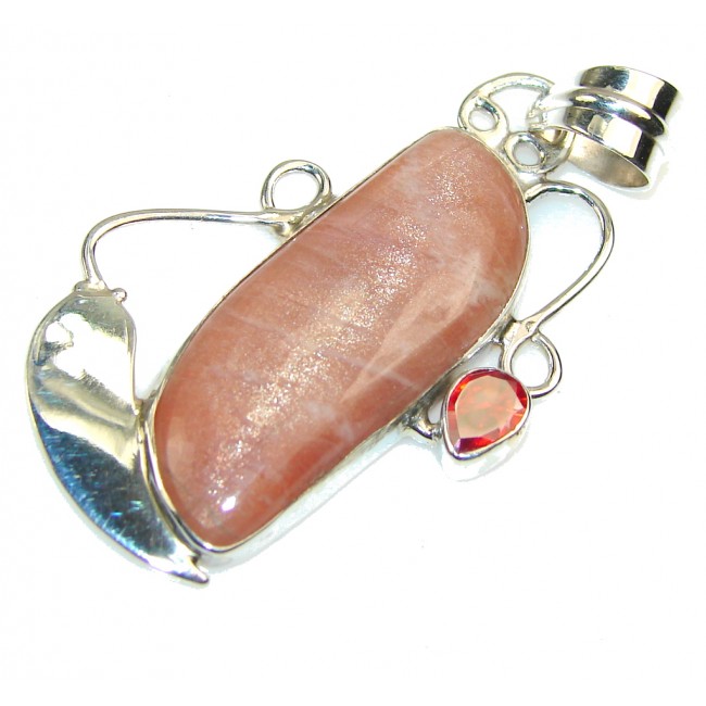 Perfect Golden Calcite Sterling Silver Pendant