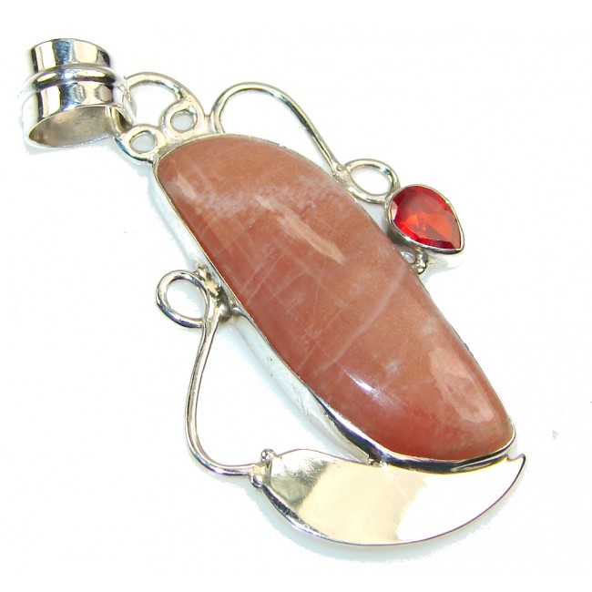 Perfect Golden Calcite Sterling Silver Pendant