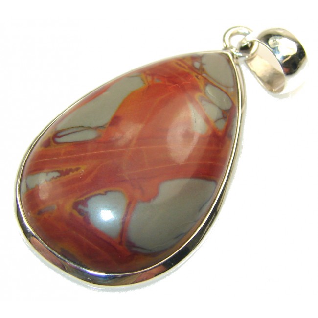 Special Moment!! Red Creek Jasper Sterling Silver Pendant