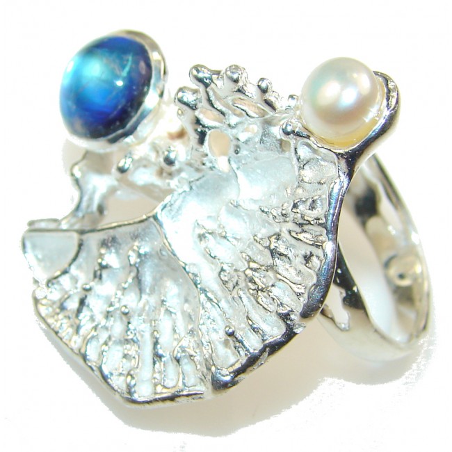Awesome Design Of Kyanite Italy Made Sterling Silver ring s. 6