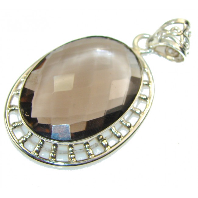 Traditions!! Smoky Topaz Sterling Silver Pendant