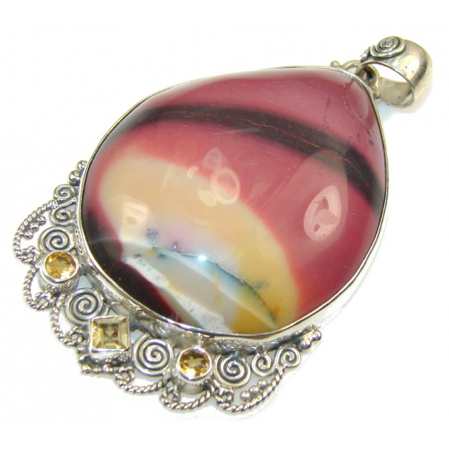 Gorgeous Design!! Mookaite Sterling Silver Pendant