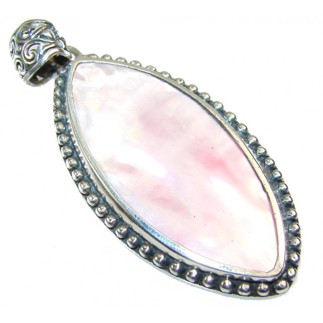 Passion Pink Blister Pearl Sterling Silver pendant